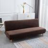 Velvet Armless Sofa Bed Covers Folding Seat Slipcover Modern Futon Stretch Sofa Bed Covers Living Room Elastic Couch Protector