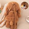 Teddy Bear Plush Backpack for Kids Cute Puppy Toy & Snack Bag Soft Girls Shoulders Bag Preschooler Schoolbags for Daycare Picnics