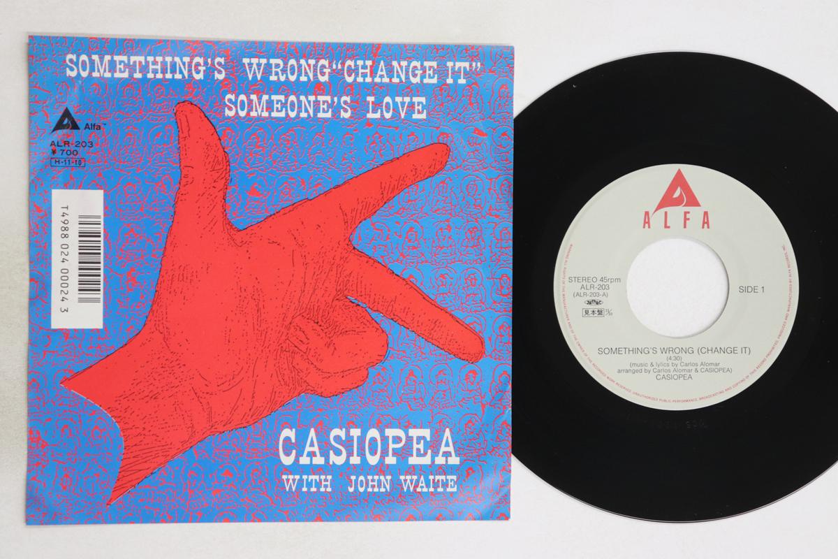 

7inch Record CASSIOPEIA - SOMETHING S WRONG (CHANGE IT) / SOM ALR203PROMO ALFA 1986 Japan Jazz Used