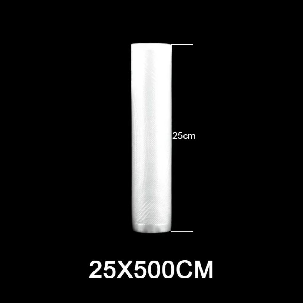 Transparent Kitchen Vacuum Sealer Bag 500cm/roll Steaming Food Packaging Bag 12/15/20/25/28cm Fresh-keeping Storage Bag