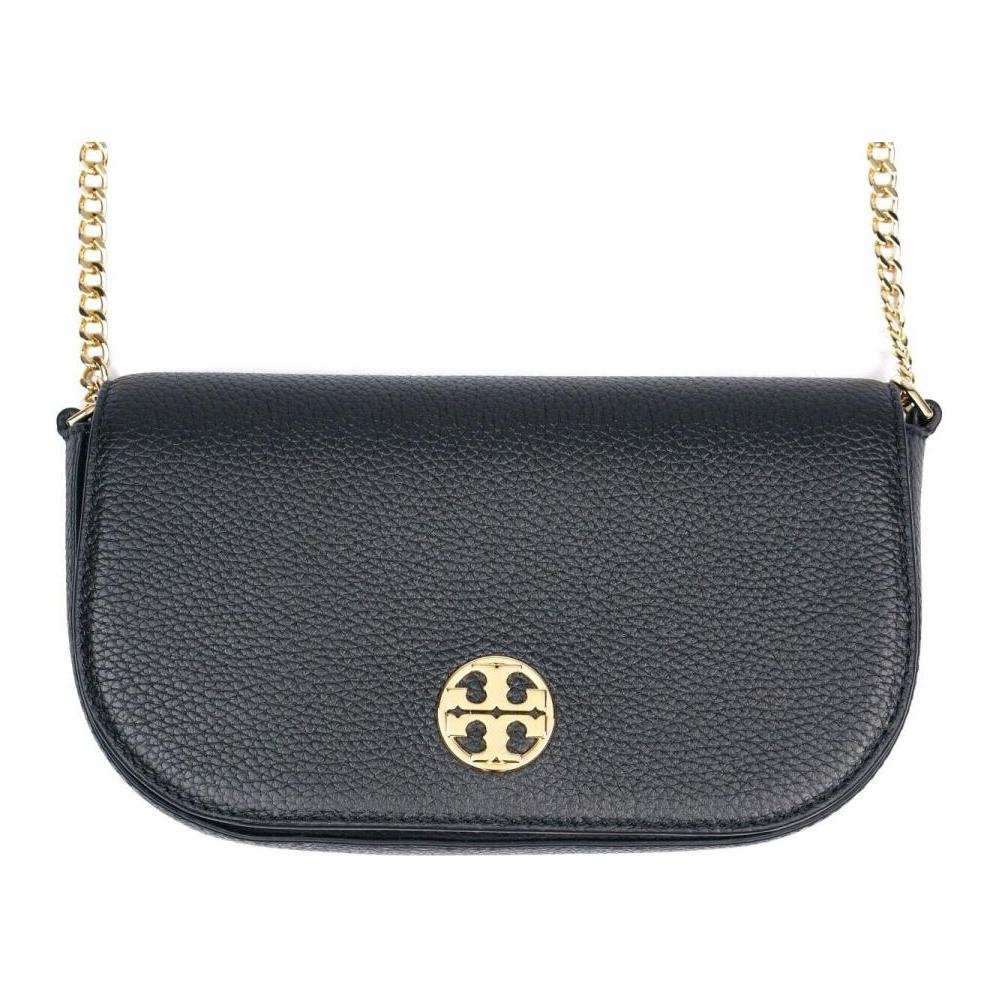 Tory Burch Chelsea Magnetic Snap Closure Flap Leather Shoulder Crossbody Bag Small Women Bags Black 153566-001