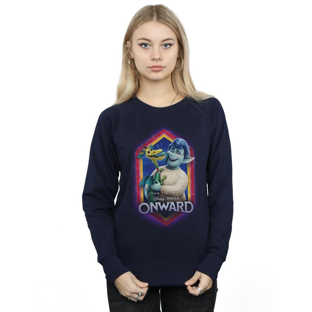 Disney Womens/Ladies Onward Laurel And Blazey Crest Sweatshirt