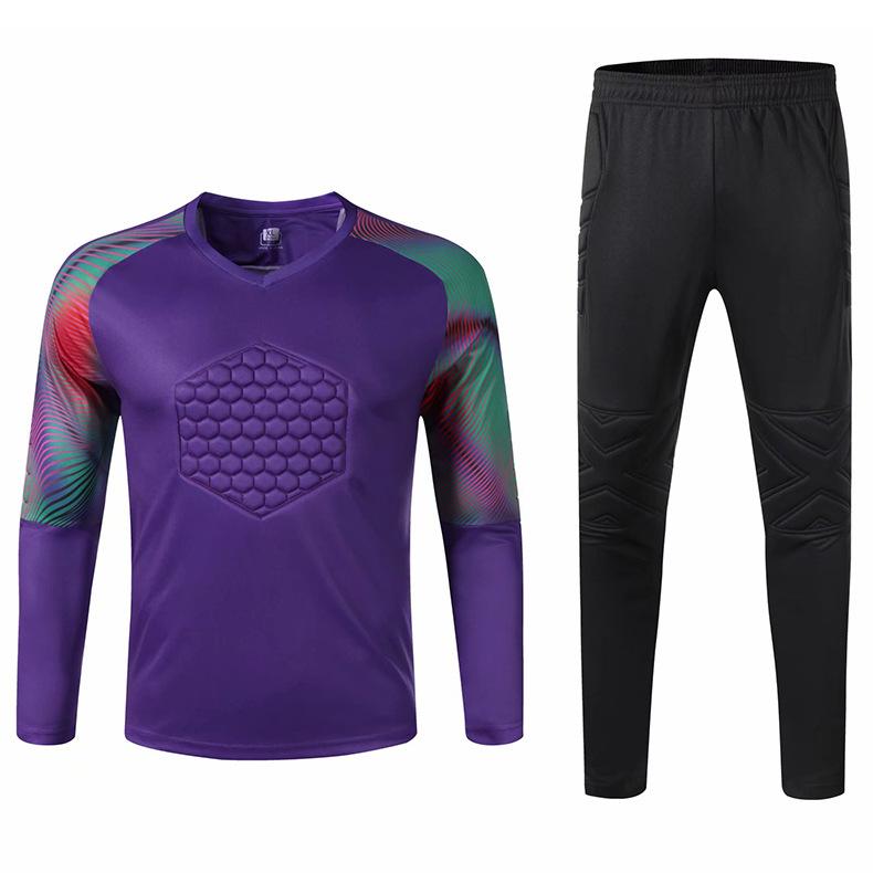 Men's Custom Goalkeeper Long Sleeve Uniform Set for Students - Training & Competition Gear