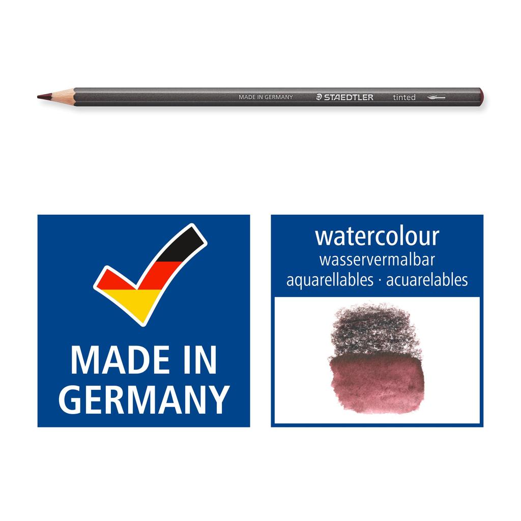 Staedtler Colored Colored 14610T M12 Pencils, Graphite, Watercolor, 12-Color Set,