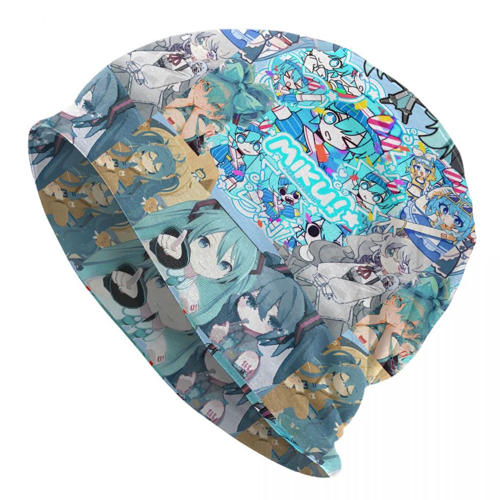 Hatsune Miku Chemo Beanie Unisex Women Winter Wear Skullies Caps Bonnet Knitted Hat