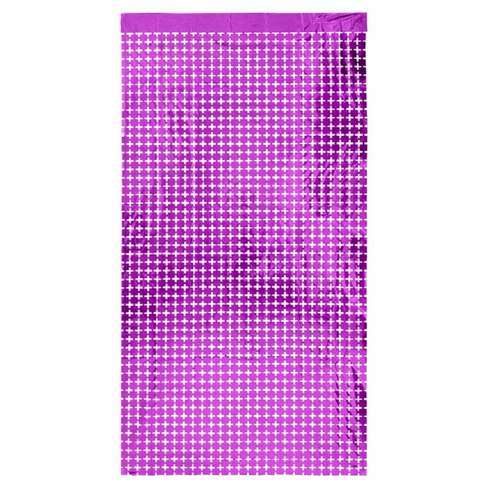 Small Size Square Rainsilk Curtain Square Shape Background Decoration Laser Curtain  Theme Party