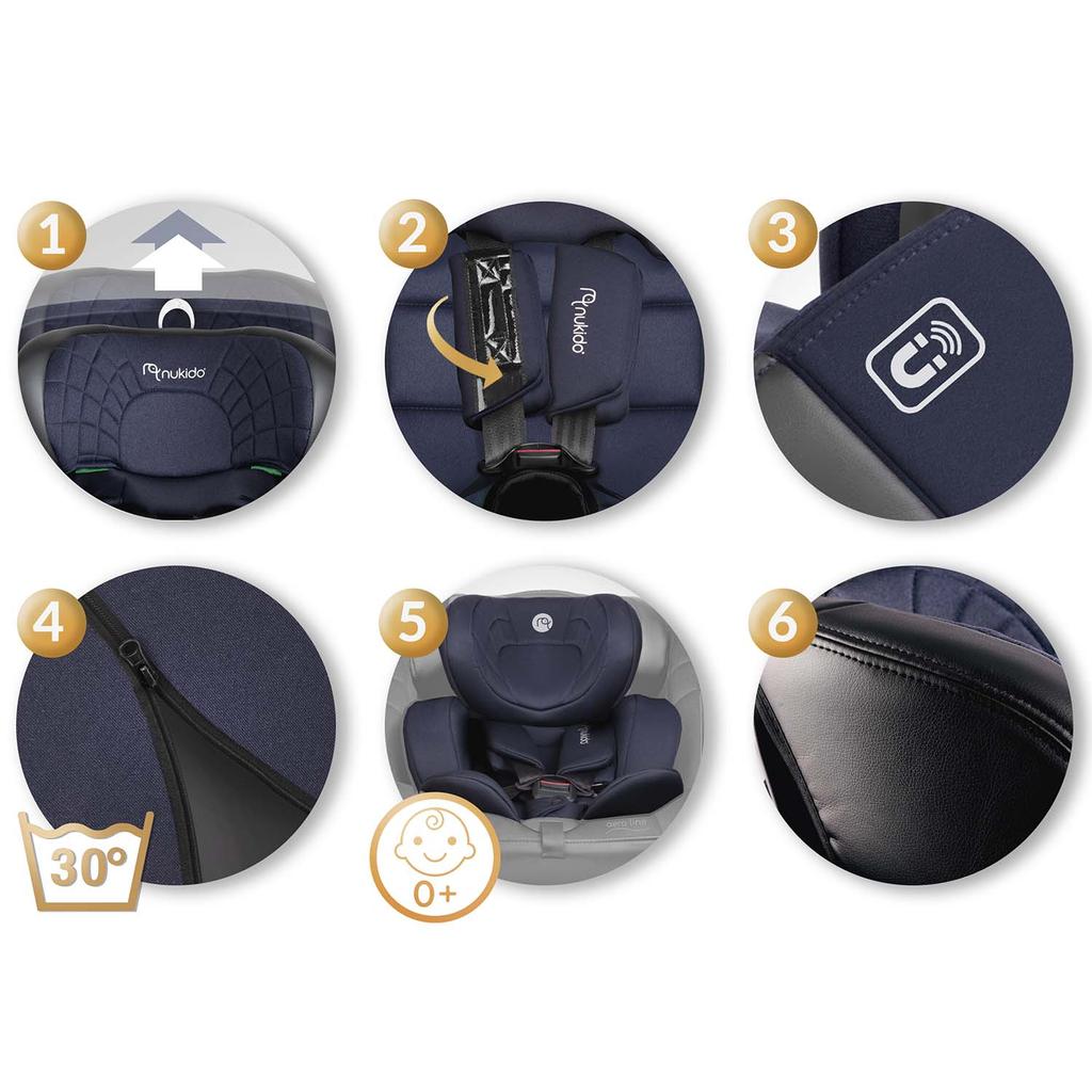 Nukido Aero Line Car Seat & , 0–, Isofix