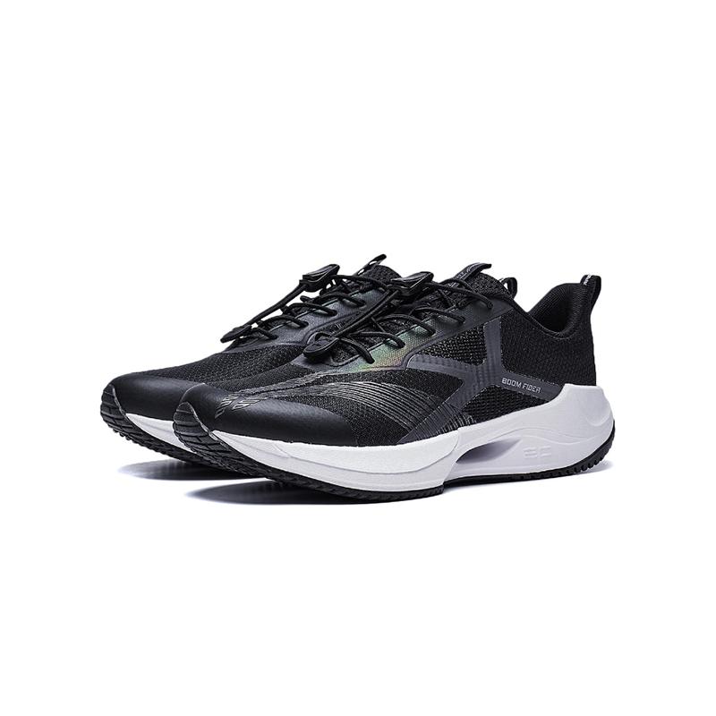 Li Ning Young20 Lightweight Comfortable Non-Slip Shock Absorbing Breathable Low-Top Running Shoes Kids sneaker Black Gray YKFT046-3