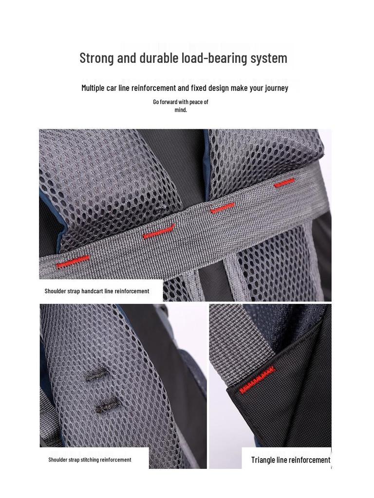 Unisex Large Capacity Outdoor Hiking Backpack - Lightweight, Fashionable, and Perfect for Travel and Sports