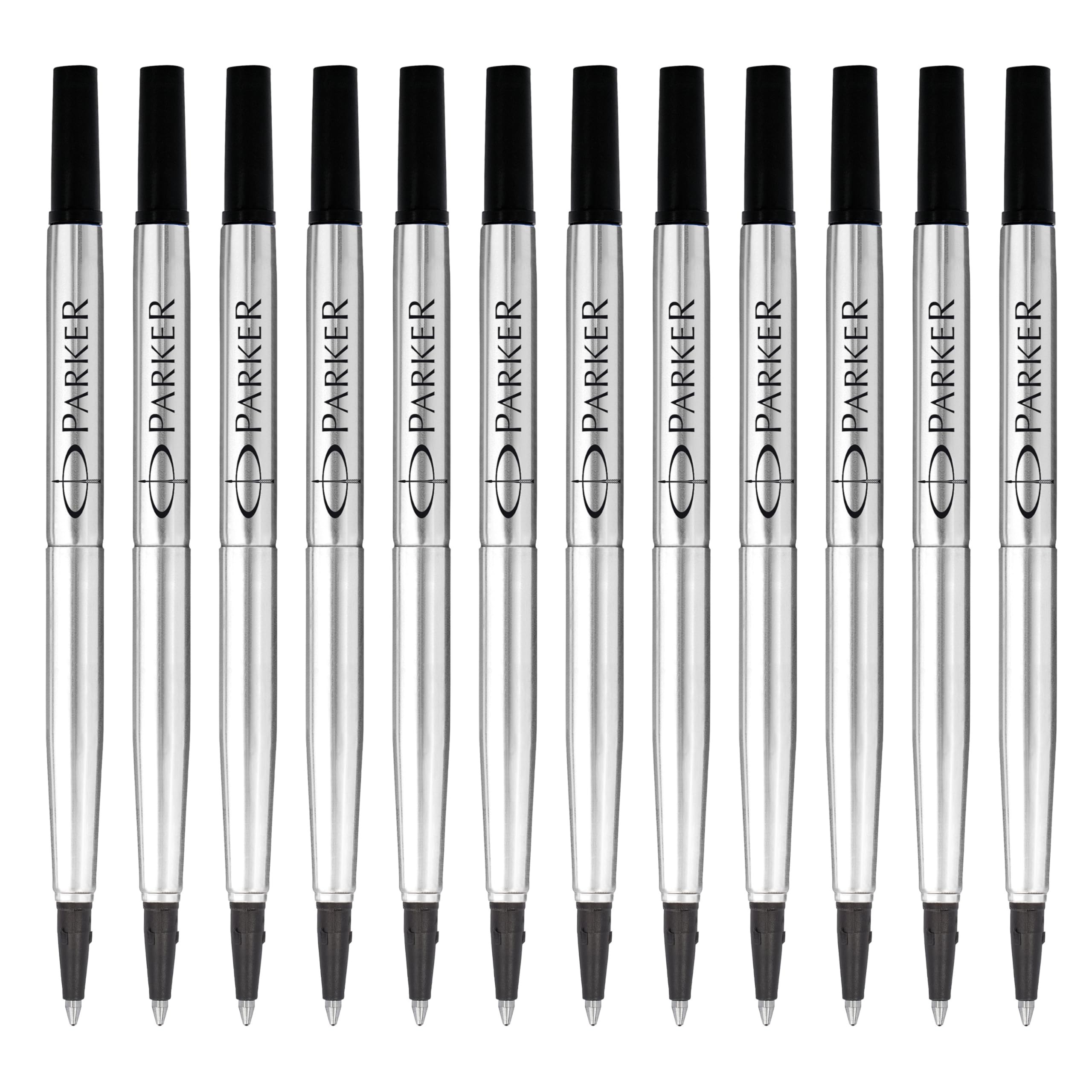 PARKER Rollerball Pen 1 Medium Point Genuine Imported 1950278 Refill, Black, piece, (0.7mm), Water-based ink, Product,
