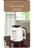 Festive Red 2.5L Electric Kettle with Detachable Lid & Auto Power-Off 