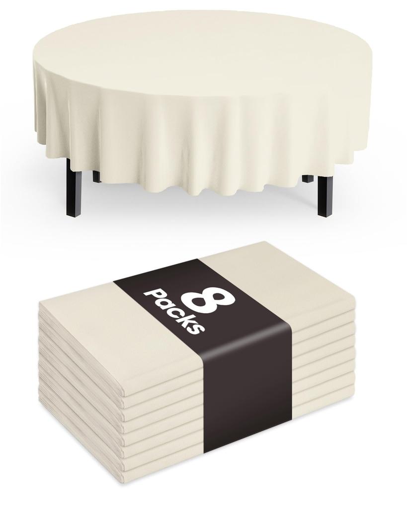 Pureegg Plastic Table Cloth Disposable 8 Pack, 54 x 108 Inch Table Cloths, Graduation Decorations Class of 2025, Graduation Party Tablecloths,