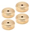 4pcs Brass Cutting Board Feet with Anti Slip Rubber Screws Kit Noise Reducing Speaker Isolation Pads for Kitchen HiFi Amplifier  