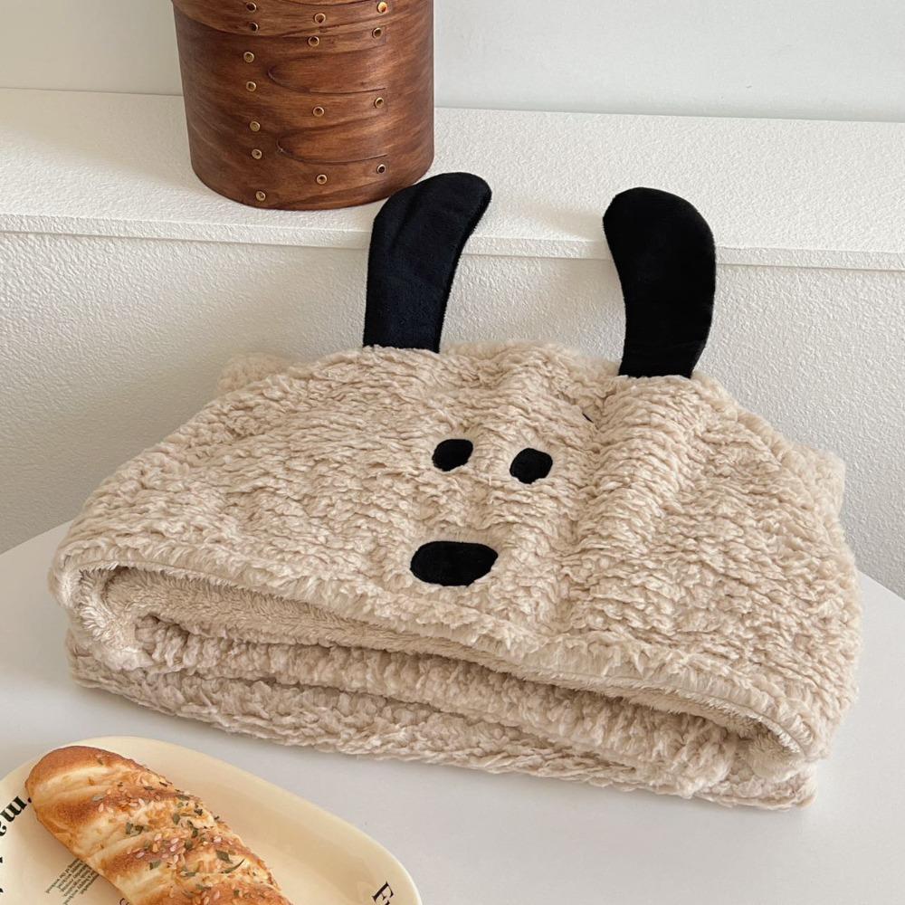 Soft Bear Hooded Blanket Fleece Material Blanket Shawl Winter Wearable Blanket  Living Room