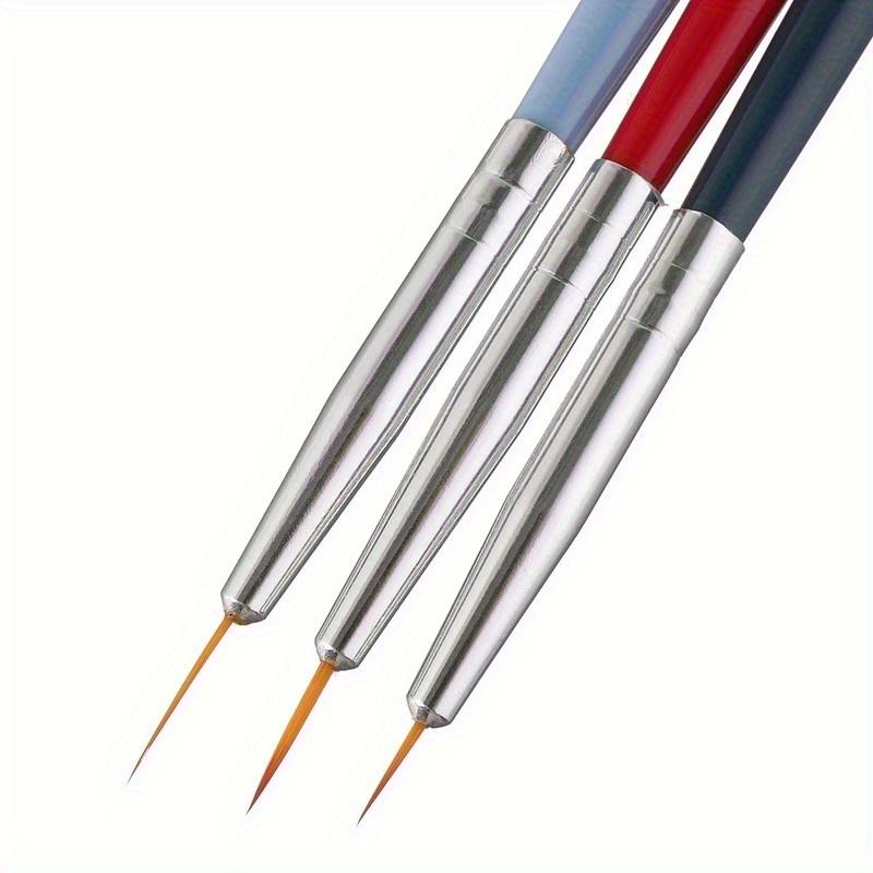 

Round Synthetic Paint Brushes, Fine Line Drawing Pens for Watercolor, Oil & Acrylic Painting - Nylon Bristles, Wood Handle Art Tools