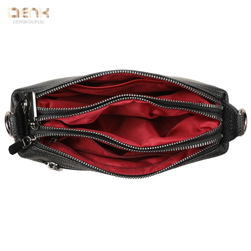 Genuine Leather Crossbody Women's Bag Cowhide Shoulder Bag Simple Crossbody Bag for Women Casually