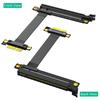 PCIE PCIExpress3.0 X16 To X1 Right Angle Risers Card Extension Cable 25cm for Professional GPUs