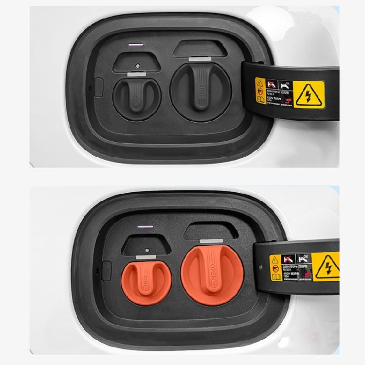 Electric Car Charger Port Waterproof Protective Cover, Magnetic Seal Suitable for Rain Dust Protection, High Visibility