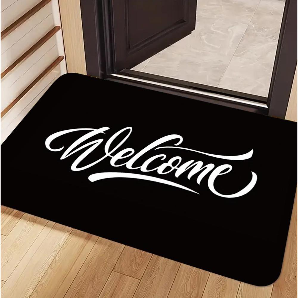Funny Wine Quote Door Mat Multilingual Welcome Carpet Black White Red Typography Humor Art Home Decoration Rug Welcome Mat