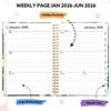 Spiral Coil Planner Notebook - B 93312 A5 Diary