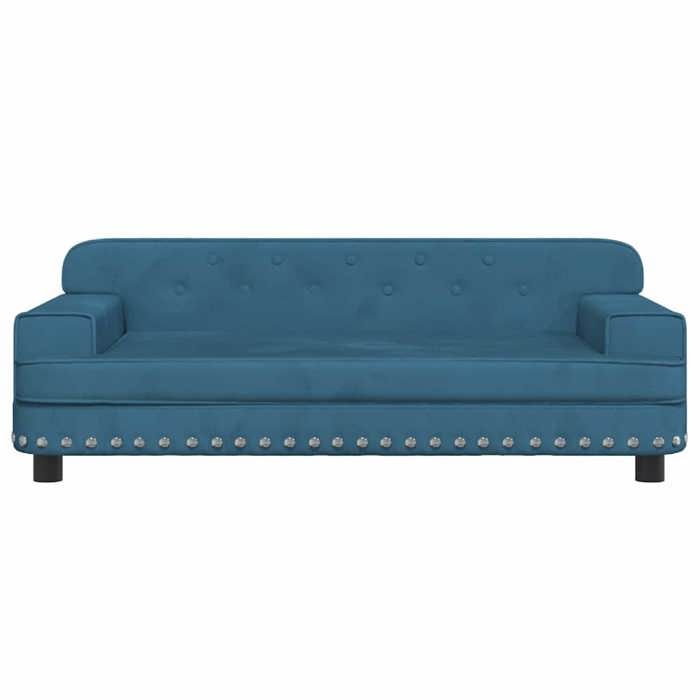 VidaXL Children's Sofa Blue 90x53x30 Cm Velvet 3196279