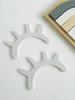 Home Decoration Supplies Wall Decoration 3D Three-dimensional Wooden Eyelash Ornaments Wall Decoration 2 Pieces 1 Set