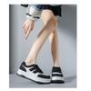 Fashion White Shoes Women's Thick Soled Sports and Leisure Board Shoes
