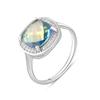 Bague en argent avec topaze mystique 3.316ct (2100034) 3,63 grammes. 925 échantillons