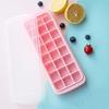 Ice Cube Tray Large Capacity with Cover Silicone 24 Grids Easy Release Ice Cube Trays Kitchen Tool