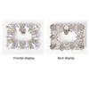 A33R-2Pcs Shoe Rhinestone Charm Women Crystal Shoe Clip Decoration Bridal Shoes Rhinestone Accessories