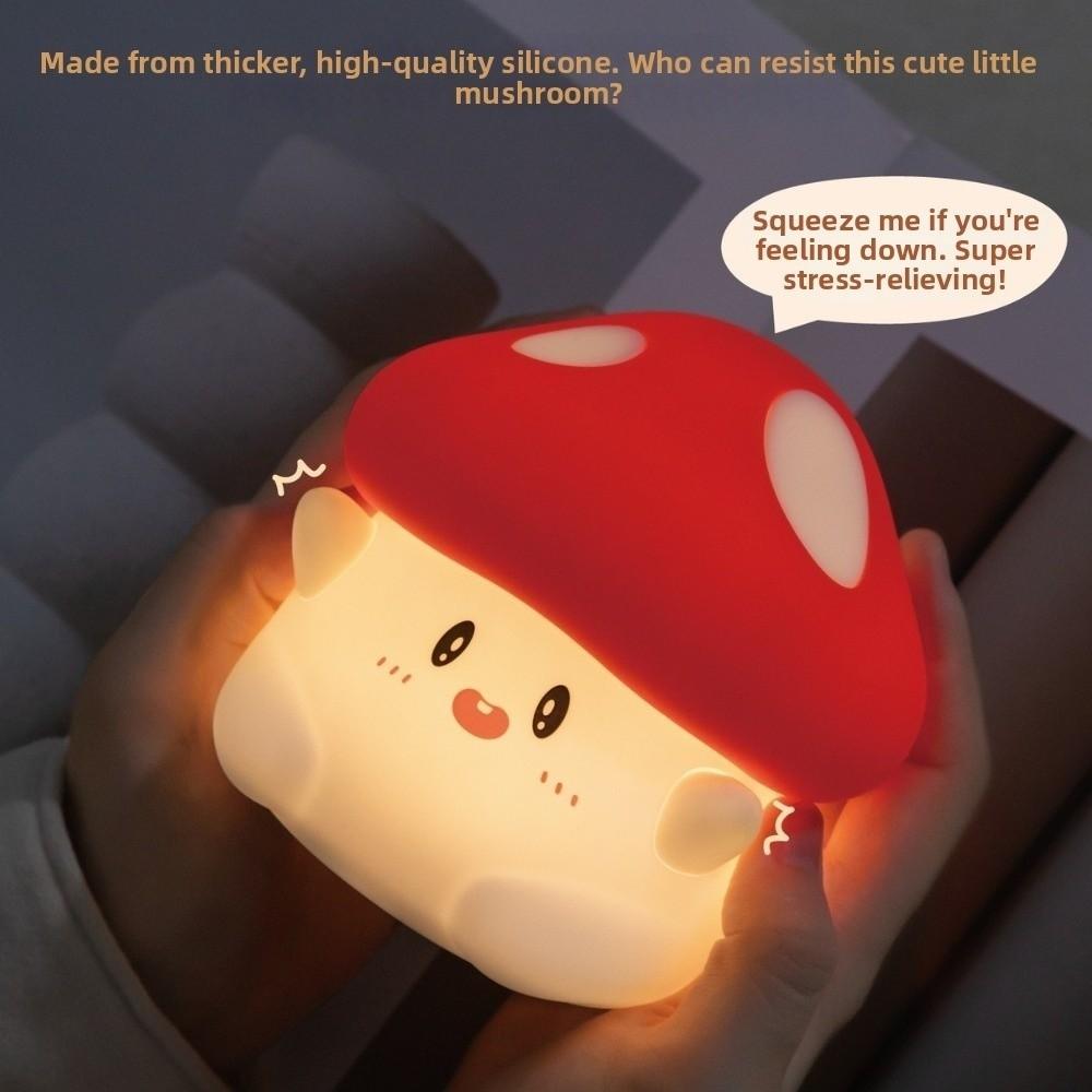 Typ-C Lade Pilz Nachtlicht Warmes Licht Nachtlampe Neue Tipp Tipp Lichter Geburtstagsgeschenk