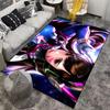Dynamic Anime Style Female Hero Carpet Suitable for use as an anti-slip game mat for living room and bedroom sofas