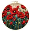 Nadelfilz Wolle DIY Kunst-Set 20cm Stickrahmen Florale Landschaft Handwerk Anfänger-Set