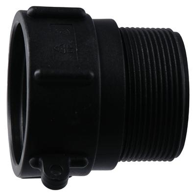 IBC-tankbeslag Plast IBC-tankadapter 2 tum Svart Ton-hink Kopplingsdelar Filamenttankadapter Tankkontakt