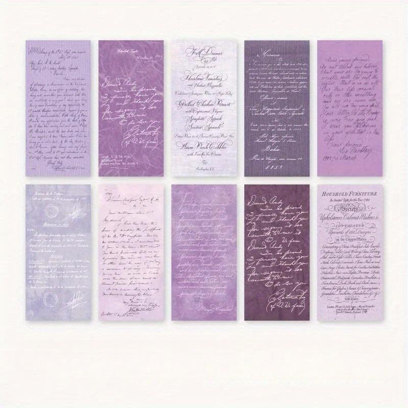 

30 шт./лот Блокноты для заметок Материал Бумага Нежная Мягкая Джанк Журнал Скрапбукинг Карты Ретро Фон Декоративная бумага фиолетовый