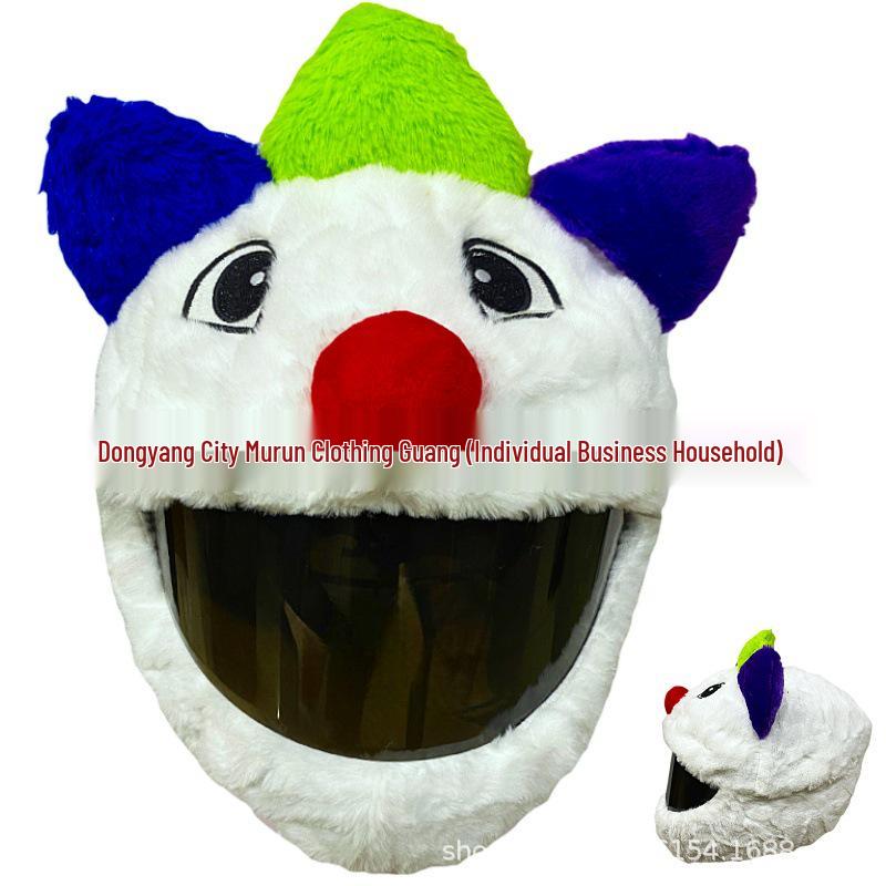 Motorcycle Plush Helmet Cover - Three-Eye Elk, Pumpkin, Rabbit Balaclava