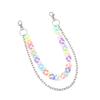 Candy Color Double Layer High Street Acrylic Pants Chain Adjustable Length Waist Chain Accessory for Fashion Enthusiasts