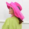 Sombrero de Sol para Pesca Transpirable Ala Ancha Ultraligero Plegable Cierre con Cordón Lavable Verano Sombrero con Red Mosquitera Sombrero de Protección Solar Suministros para Camping