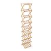 Corner Shoe Rack Multi Tier Foldable Space Saving Wood Shoe Organizer for Home Dormitory Entrance
