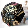 1pc Moonlit Butterfly Automatic Opening/closing Umbrella, Reinforced 8-Rib Construction, Compact Travel Umbrella Yy250808171