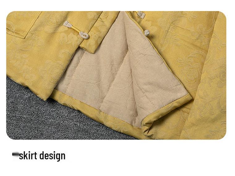 Xinjiang Long-staple Pure Cotton Jacket with Frog Buttons - Retro Chinese Style for Middle-aged Women