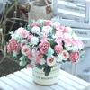 Simulated Flowers Bouquet Bright Colors High Simulation No Withering Fading Fake Flower Home Office Decor