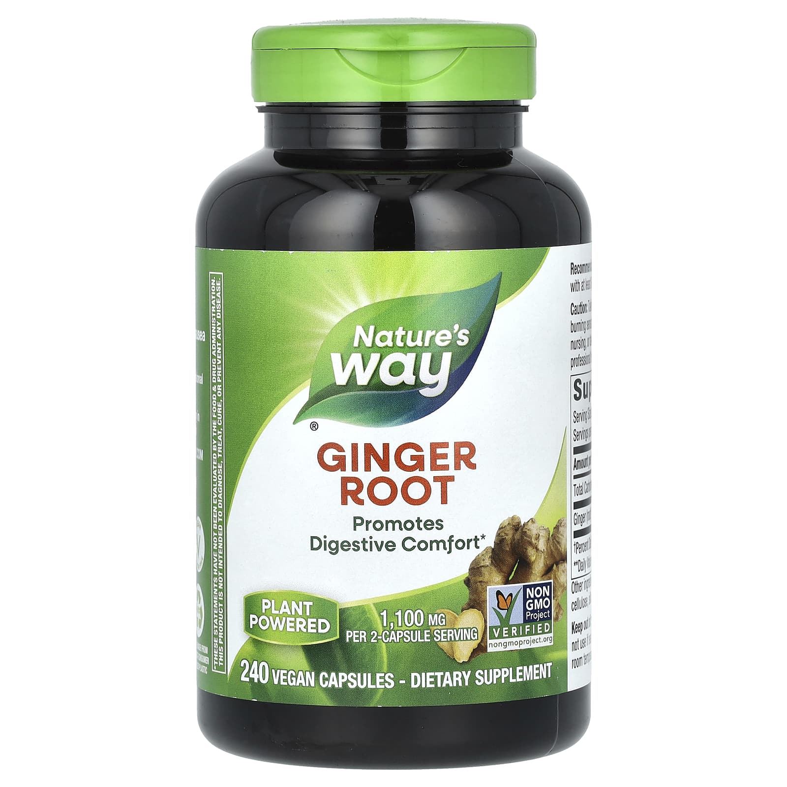 

Nature S Way, Ginger Root, 1,100Mg, 240 Veggie Caps (550Mg per Capsule)