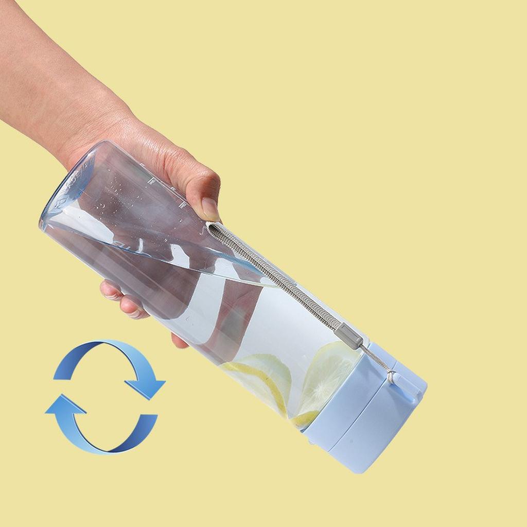 1 ks Přenosný hrnek Láhev na vodu, Matná s mátovým víčkem, Poutko na zápěstí 20,2 OZ