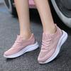 Women Lace Up Shoes Sporty Outdoor Flying Weaving Sneakers Comfort Lightweight Non Slip Athletic Shoes for Gym Work Casual Shoes