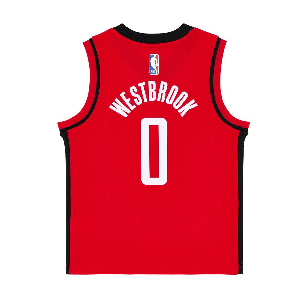 Nike Dri-Fit NBA Houston Rockets Russell Westbrook 0 Pullover V-Neck Comfortable Kids Tops 3Z2B3BZ6P-RCKWR