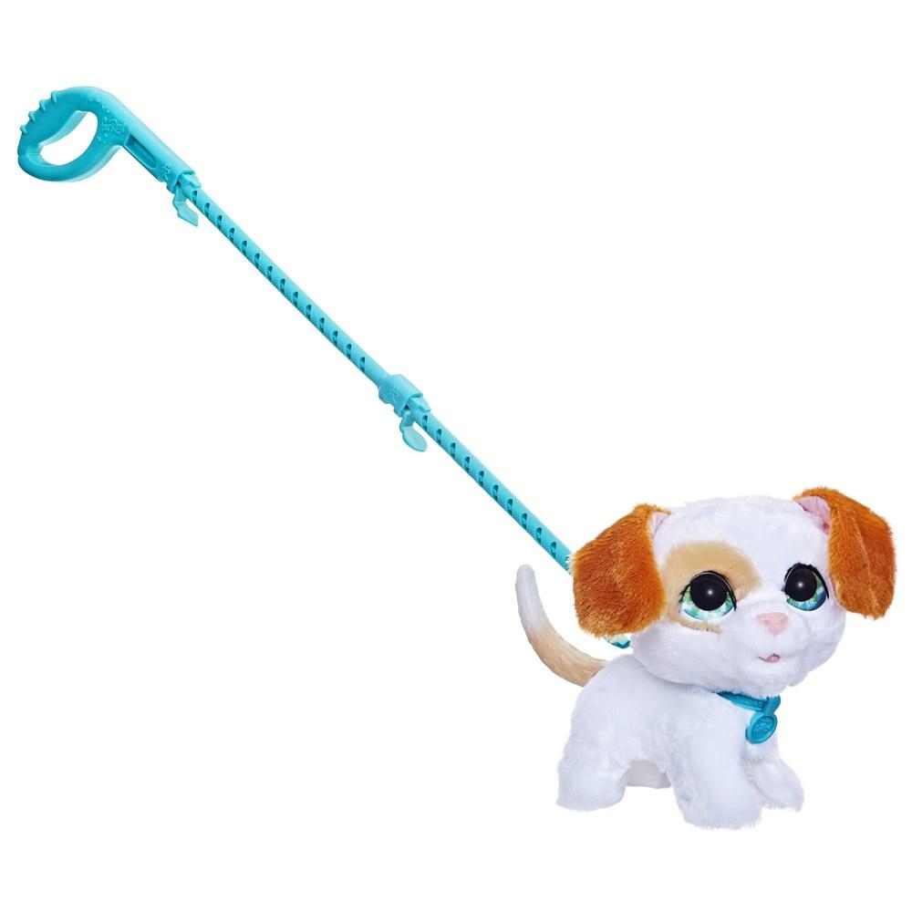 Hasbro FurReal Walk-Along Puppy White Interactive Pet Responds to Voice and Sound Suitable for Ages 4 and Up F8131