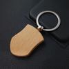 10 Stück Blanko Schlüsselanhänger Abnehmbarer Holzschlüsselanhänger Rucksack Geldbörse Schlüsselring Abnehmbarer Tragbarer Organizer Handwerksbedarf