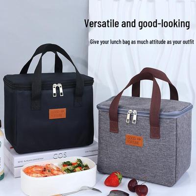 Insulated Waterproof Lunch Bag - Portable Handbag for Students & Office Workers, Oilproof with Aluminum Foil, Perfect for Picnics