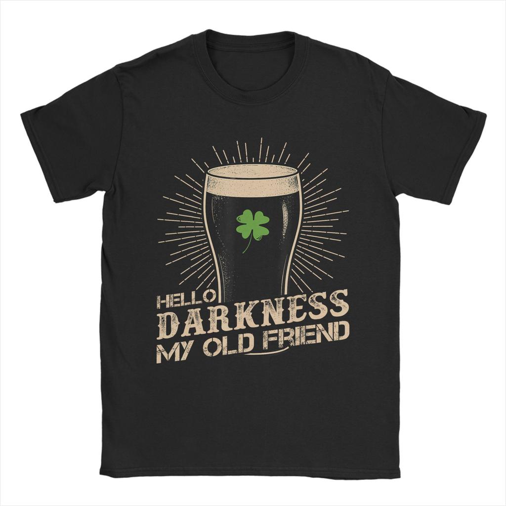 St Patricks Catricks Day Cats Saint Pattys Unisex T Shirts  Novelty Tees Short Sleeve Round Neck TShirts Cotton Plus Size Tops